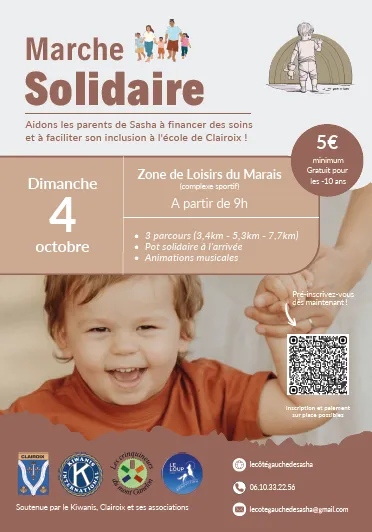 Lire la suite de l'actualité Marche solidaire pour Sasha